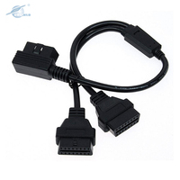 Câble de connexion OBD personnalisé, 10 pièces, 14 16 broches, mâle-femelle, diagnostic pour fil électrique harnss