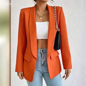 Eleganter Damen-<span class=keywords><strong>Blazer</strong></span> in Rosa, Lässige Offene Jacke mit Langen Ärmeln für Büro, Geschäftliches und Alltag - Product Image 1