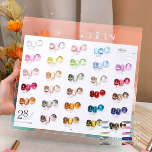 <span class=keywords><strong>Set</strong></span> di Smalti Gel Magnetici Occhio di Gatto Cristallo Francese, 28 <span class=keywords><strong>Colori</strong></span>, a Base d'Acqua, Semi-Permanenti, Non Tossici, Ecologici, Fai-da-Te, 15ml, Milano - Product Image 2