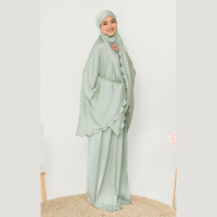 Khimar Musulman pour Femme, Vêtement Islamique Long de Dubaï et Turquie, Robe de Prière Musulmane