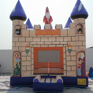 Sân chơi trẻ em Inflatable Wizard nhảy lâu đài cho sử dụng thương mại - Product Image 1