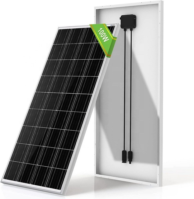 Solar Panels 100watt 12 Volt Energy 100w Solar Panel 12v Dc Solar High Efficiency RV Marine Boat Caravan Panel Solar 12v 100w