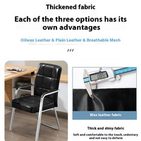 Chaise de bureau ergonomique de luxe GEDO pour le personnel, confortable et économique, chaise de direction rembourrée avec dossier