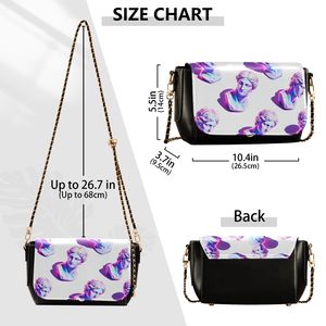 Sac messager personnalisé pour femme avec chaîne, sac à bandoulière tendance pour usage quotidien - Product Image 2