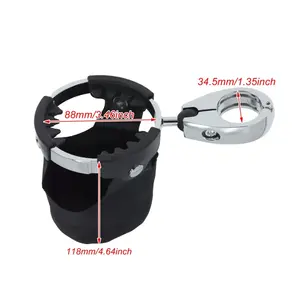 <span class=keywords><strong>Porte</strong></span>-gobelet de guidon de <span class=keywords><strong>moto</strong></span> avec panier pour Harley Touring Softail XL - Product Image 3