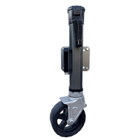 [Alliage d'aluminium] Roue de guidage pivotante pour caravane et remorque de camping-car, capacité 1600 lb, roue de support pour remorque ATV UTV
