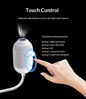 Lampe de projection USB ciel étoilé la plus vendue à l'international, LED à commande tactile pour intérieurs de voiture, chambre à coucher, chevet, ambiance romantique