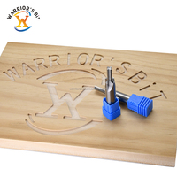 Fraise à queue Warrior's Bit en carbure de tungstène pour patinoire de hockey, haute vitesse, haute précision, 2 cannelures, outil de coupe CNC, personnalisation ODM OEM