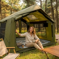 Tente de luxe Oxford imperméable quatre saisons, double couche, gonflable, une chambre, ouverture automatique rapide, durable, installation facile