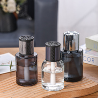 Ensemble de diffuseur de parfum de luxe en gros de roseau de diffuseur de parfum bouteille de diffuseur de parfum avec le chapeau et le bâton