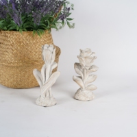 Lianda Rétro Décor Simple Décoratif À La Main Ciment Fleur Rose Ornement Sculpture pour Mariage Maison Jardin