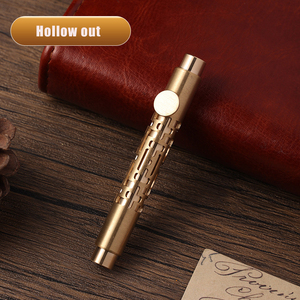 Penna <span class=keywords><strong>Stilografica</strong></span> Tascabile Retrattile in Ottone, Stile Retrò, Portatile e Rimovibile, Ideale come Regalo Aziendale - Product Image 6