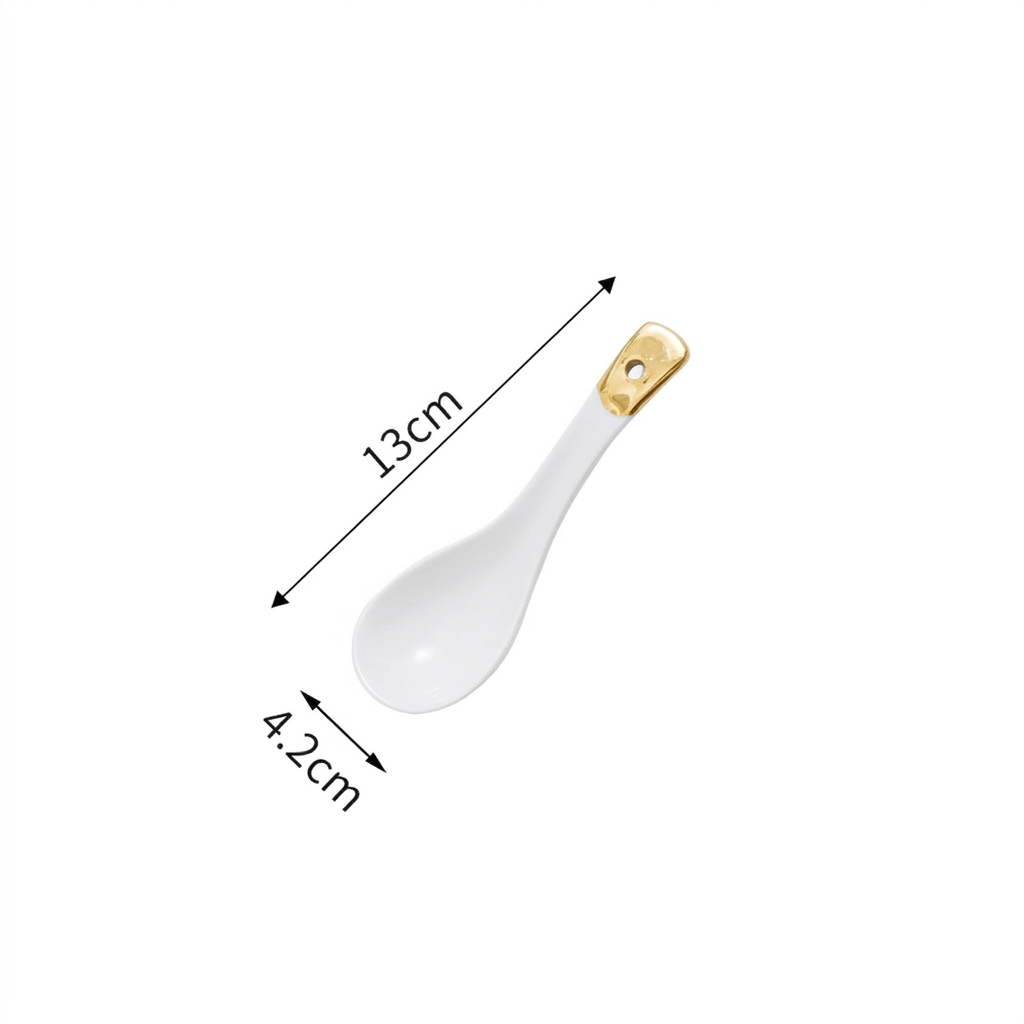 white small soup spoon