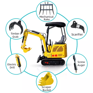 GRATIS VERZENDING 1/1,7/2/3 Ton <span class=keywords><strong>Mini</strong></span> Rupskraan - Goedkope kleine graafmachine uit China met aanbouwdelen - Product Image 5