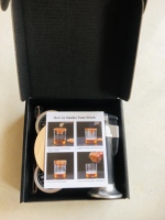 Kit de fumeur de cocktails classique, style cheminée, avec shaker et boîtes en bois polies, et enseignes murales