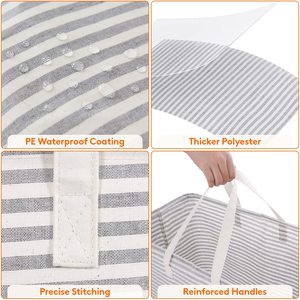 <strong>Large</strong> Collapsible Laundry <strong>Basket</strong> 75L 100L Freestanding Waterproof Clothes Hamper <strong>Storage</strong> with Easy Carry Handles for Clothes - Product Image 4