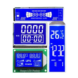 4 cifre Personalizzato In Bianco E Nero Modulo Display UPS di Alimentazione Dello Schermo 7 Segment Display LCD