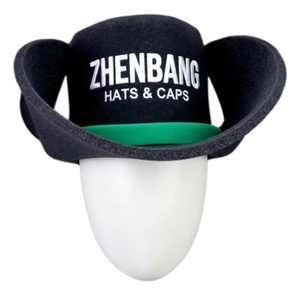 Sombrero de Vaquero Personalizado OEM ODM con Bordado 3D, Transpirable, de Esponja, Suave, Ligero, de Espuma EVA, Divertido y Novedoso - Product Image 3