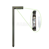 Lampe de jardin en forme de L à basse tension pour allée, en laiton robuste, RPL-8906-BBR, hauteur 23 pouces, avec ampoule LED G4 fixe - Ventes entrepôt USA