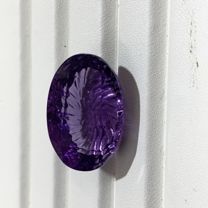 Alta calidad IGI certificado AAAA calidad tallada a mano corte ovalado amatista natural piedras preciosas elegantes piedras púrpuras sueltas - Product Image 5