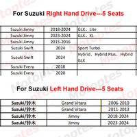 Pour Suzuki Jimny Grand Vitara Swift Every 5 places, conduite à gauche ou à droite, housses de siège sur mesure, accessoires de voiture, cuir artificiel