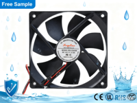 Kipas Pendingin Tahan Air Tahan Suhu Tinggi DC 12025 120x120x25mm IP54 IP68 12V 24V PWM Kipas Pendingin Udara CE ROHS UL