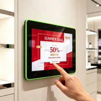 Tablet Android 10.1 inci baru, murah, terpasang di dinding, dengan NFC/RFID, Wi-Fi, dan lampu LED POE untuk ruang rapat