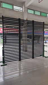 Panneau mural extérieur en PVC minimaliste moderne, rayé, imperméable, décoratif pour la maison et l'extérieur des bâtiments - Product Image 5