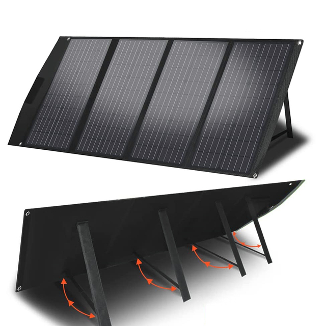 100W/150W/200W/300W/400W Folding Solar Panel-Portable Outdoor Use 21% Efficiency 5KG Lightweight