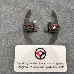 Pour VW GOLF 8 palettes de changement de volant en Fiber de carbone véritable magnétique remplacement palette de manette de vitesse étendue ramasse le changement de vitesse haut/bas - Product Image 3