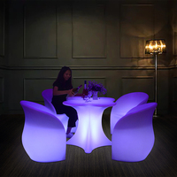 Meilleures ventes : Meubles LED lumineux à piles avec télécommande, nouveau design, pour mariages, tables, chaises, événements, bars et clubs