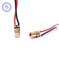 Mini module de diode laser rouge 3V 650nm 5mw à tête en cuivre miniature pour la visée par pointeur