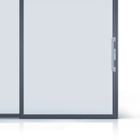 Ventana Corredera de Aluminio de Seguridad con Cerradura Restrictora, Prevención de Caídas, Ventana Horizontal de Doble Acristalamiento para Casa Familiar o Fábrica