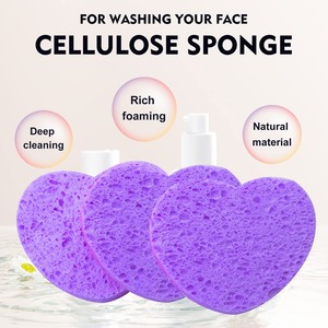 Esponja de limpieza Facial de celulosa comprimida respetuosa con el medio ambiente con forma personalizada transpirable almohadillas faciales desechables - Product Image 6