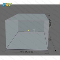 Capsule de tente de voiture gonflable portable en PVC gris