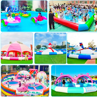 Parc aquatique gonflable sur le thème de l'octopus personnalisé, équipement de parc aquatique, toboggan aquatique, château aquatique, piscine pour enfants, matériau PVC, CE