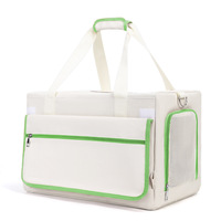 Sac de transport pliable pour animaux de compagnie, double étage, respirant, sac à dos pour chats et chiens, grande capacité, sac de voyage