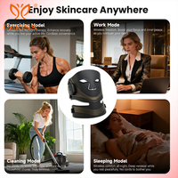 Masque facial LED sans fil PAKISS 510(k) - Masque de luminothérapie sans fil avec télécommande rechargeable