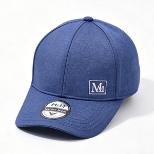 <b>Navy</b> Blue Leaf Logo Unisex <b>Baseball</b> Dad Hat 6-Panel Polyester/Cotton Blend Adjustable Casual Outdoor <b>Cap</b> - Product Image 6