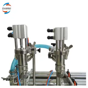 10-5000ml Semi Automatic Double Filling Heads Volumetric Piston Liquid Dosing Machine