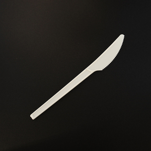 Cuchillos Desechables Blancos de CPLA Compostable, Resistentes al Calor, con Hoja Dentada, para Catering, Bodas y Picnics - Product Image 2