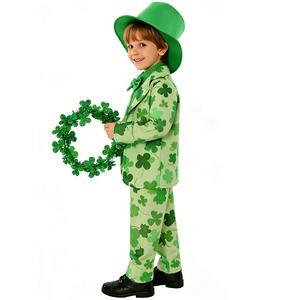 Disfraz de <span class=keywords><strong>Duende</strong></span> Irlandés para el Día de Irlanda 2026, Chaleco <span class=keywords><strong>Verde</strong></span>, <span class=keywords><strong>Traje</strong></span> de <span class=keywords><strong>Duende</strong></span> Irlandés, Disfraz Divertido para Niños - Product Image 4