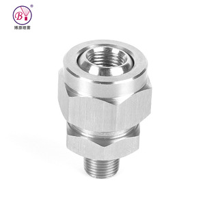 Boyuan Stainless Steel 155 Threaded Base Connector Conical Nozzle Spray Head For Cooling And Dust Removal - Product Image 1