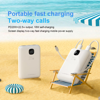 Vente chaude, logo personnalisé, charge rapide 2.A, batterie externe 10000mAh, téléphone portable portable