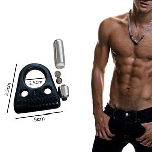 Anneau de pénis en silicone pour homme OEM/ODM, anneau de pénis vibrant, jouets sexuels pour adultes, masseur de prostate pour retarder l'éjaculation et agrandir le pénis - Product Image 5