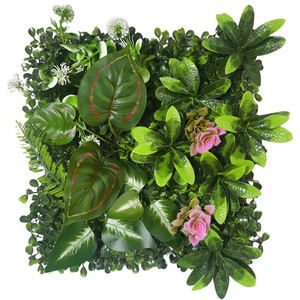 Offre Spéciale de S-021 1x1m 3D haute visibilité <span class=keywords><strong>plante</strong></span> artificielle 1x1m 3D en plastique artificiel vert herbe mur haute <span class=keywords><strong>plante</strong></span> artificielle - Product Image 2