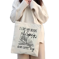 Sac fourre-tout personnalisé en toile imprimée en gros avec impression UV, faible MOQ pour les boutiques de cadeaux