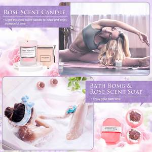 Paquete <span class=keywords><strong>de</strong></span> regalo <span class=keywords><strong>de</strong></span> mimo para mujer, <span class=keywords><strong>almohada</strong></span> <span class=keywords><strong>de</strong></span> lavanda, niebla, sales <span class=keywords><strong>de</strong></span> baño, jabón, bomba <span class=keywords><strong>de</strong></span> baño, vela, exfoliante corporal, regalo <span class=keywords><strong>de</strong></span> cumpleaños y San Valentín - Product Image 2