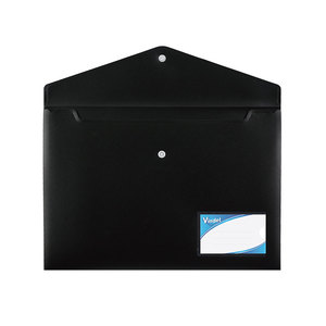 Chất lượng cao A5 nhựa tài liệu ví với Snap Nút đóng cửa biểu tượng tùy chỉnh PVC chất liệu A4 tập tin túi cho các trường học sử dụng - Product Image 5