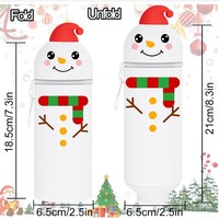 Tempat Pensil Silikon Lucu Bentuk Hewan Gaya Kartun Tas Pensil Custom untuk Natal